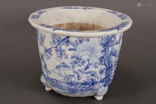 Japanese Blue and White Porcelain Jardiniere,