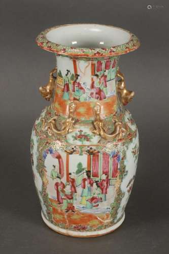 19th Century Cantonese Porcelain Vase,