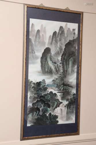 Chinese Framed Art Work,