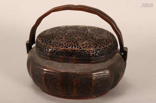 Large Chinese Qing Dynasty Hand Warmer,