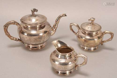 Chinese Three Piece Tea Set,