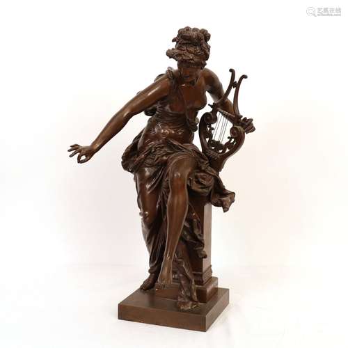 BRONZE "HARMONIE" par Albert-Ernest CARRIER-BELLEU...