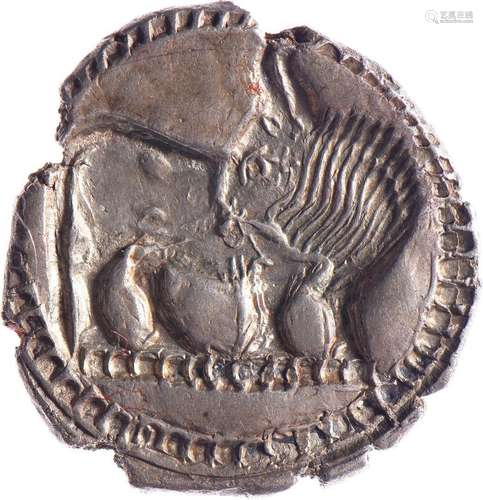 LUCANIE, Sybaris (550-470). Drachme (2.67 g) incuse au taure...