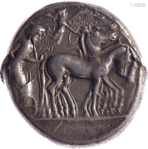 SICILE, Syracuse, Hiéron I (478-466). Tétradrachme (17.21 g)...