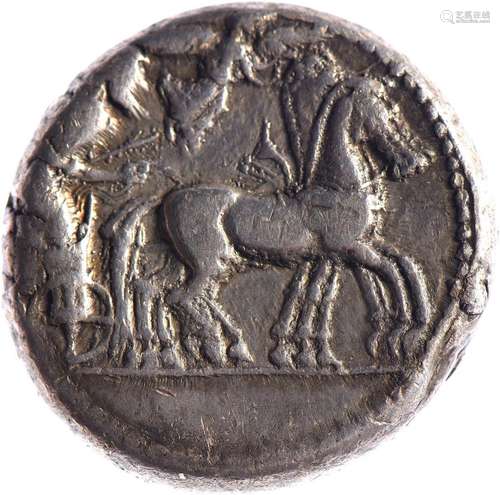 SICILE, Syracuse, Hiéron I (478-466). Tétradrachme (17.17 g)...