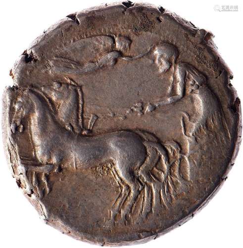 SICILE, Syracuse, Démocratie (466-413). Tétradrachme (17.34g...