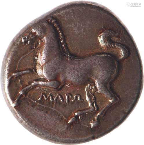 THRACE, Maronée (386-347). Tétradrachme (11.14 g) au cheval ...