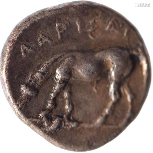 THESSALIE, Larissa (430-400). Drachme (5.98 g) au cheval pai...