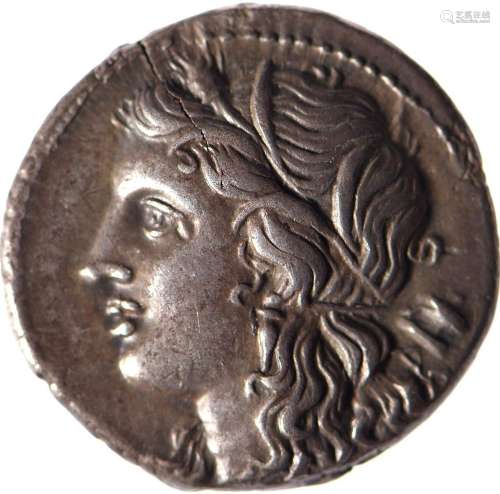 EPIRE, Pyrrhus (295-272). Octobole (5.61 g) à la tête de Per...