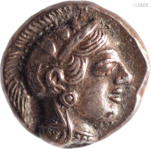 ATTIQUE, Athènes (490-407). Lot d’une drachme (4.48 g) et d’...