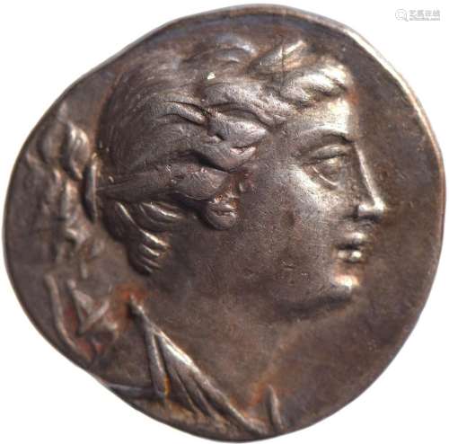 IONIE, Ephèse (280-258). Drachme (6.50 g) au buste d’Artémis...
