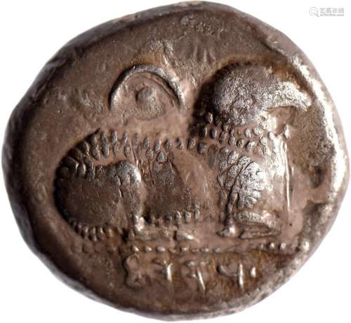 CHYPRE, Salamine. Gorgos (500-480). Statère persique (10.93 ...