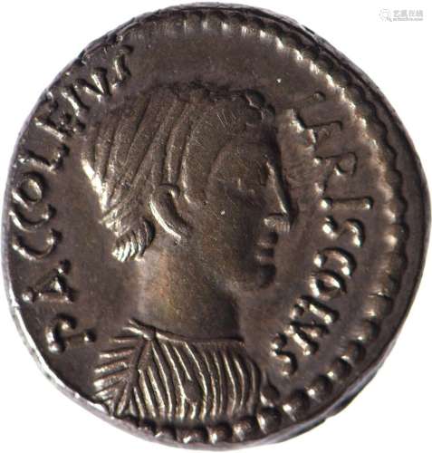 ROME, République, Accoleia (43 av.). Denier (3.79 g) au bust...
