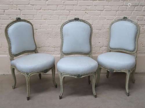 SUITE DE 3 CHAISES de François GENY (1731 -1804), reçu Maîtr...