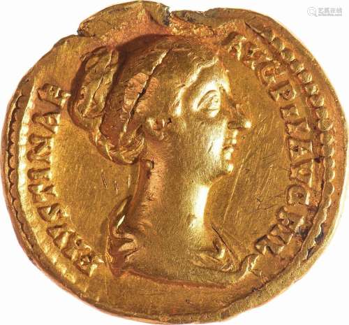 ROME, Faustine Jeune (147-175). Auréus (6.91 g) au buste à d...
