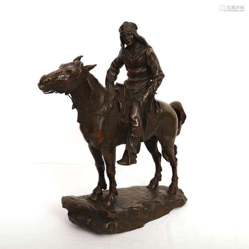 BRONZE "LE DERNIER D'UNE RACE" d'Antoine BOFILL (1...