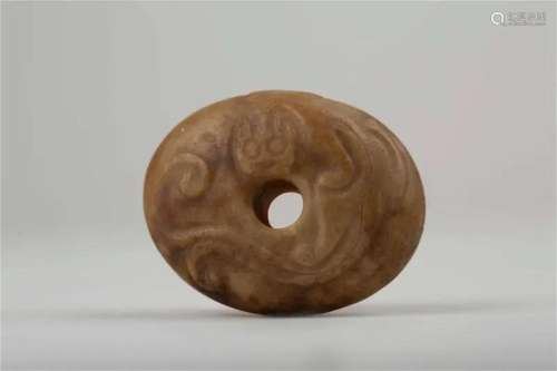 Dragon-shaped ancient jade circle