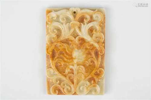 White jade carving jade plaque