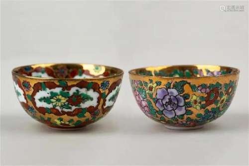 Export earning period Jingdezhen A pair of teacups