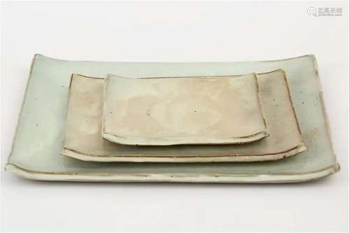 A group of Korean celadon dishes, 20th century