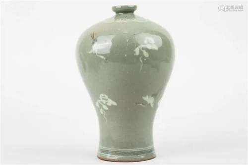 Korean celadon plum vase, 20th Century