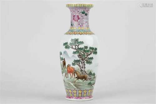 Made in Jingdezhen, Famille rose Poems, Landscape, Flowers, ...