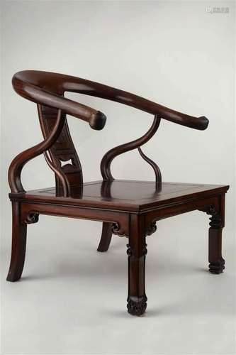 Rosewood armchair, 20th century