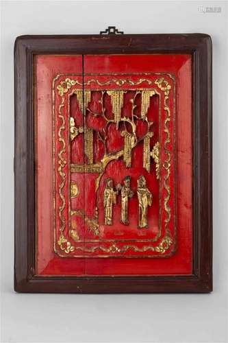 Gold lacquer wood carving, Qing dynasty