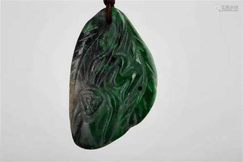 Old jade stone pendant