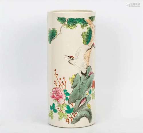 Longevity famille rose hat bucket, late Qing dynasty/Republi...