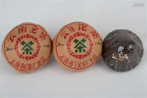 A group of Yunnan Tuocha teas, circa 1980s