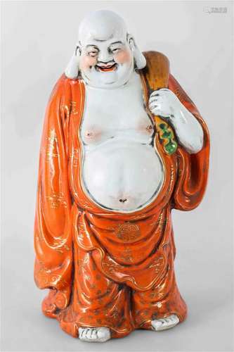 Zaonijin Budai buddha statue with 'Zeng Longsheng Zao...