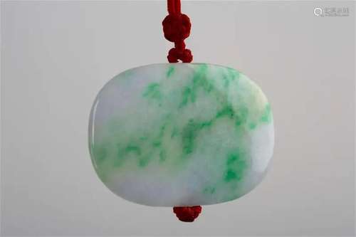 Yangcui pendant, jadeite type A