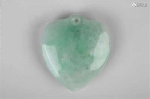 Heart jadeite pendant