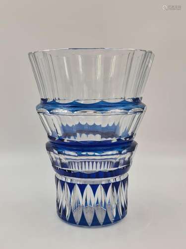 Charles GRAFFART (1893-1967), Imposant vase art déco en cris...