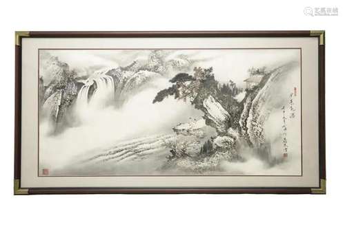 LANDSCAPE PAINTING BY WANG BINGLAI