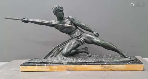 Demeter CHIPARUS (1886-1947)., Lanceur de javelot. Bronze à ...