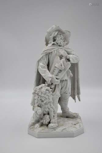 Le saltimbanque., Sculpture en porcelaine de Capodimonte d’a...