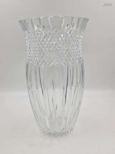 Imposant vase en cristal du Val Saint, Lambert., Ht: 46,5 cm...