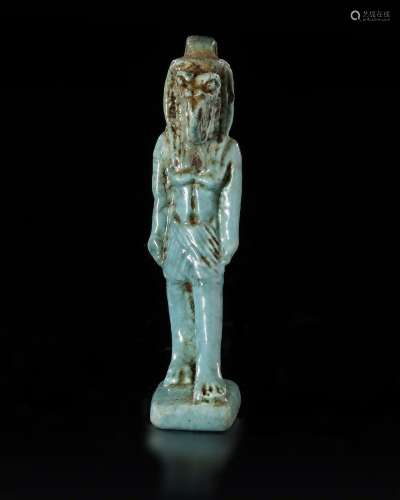 AN EGYPTIAN FAIENCE AMULET OF THOTH, LATE PERIOD, CIRCA 688-...