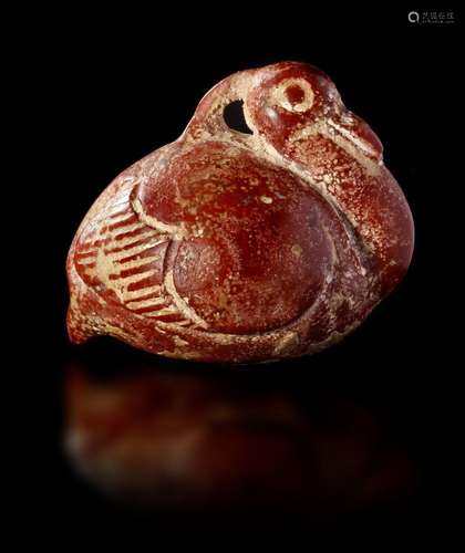 A WESTERN ASIATIC STONE AMULET OF A SWAN, CIRCA EARLY 2ND CE...