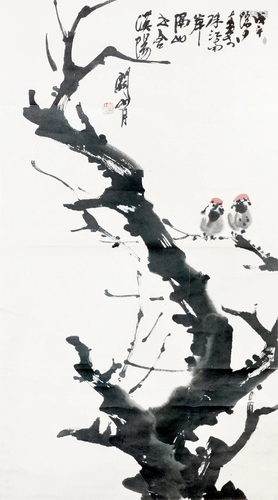 Guan Shanyue Birds on Twig