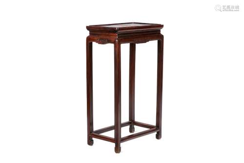 CHINESE ROSEWOOD TALL SIDE TABLE
