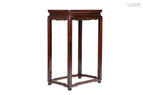 CHINESE ROSEWOOD TALL SIDE TABLE