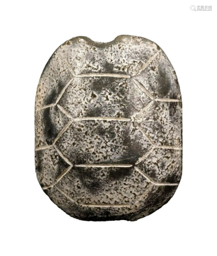 A Hongshan Culture Jade 'Turtle Shell' Pendant.