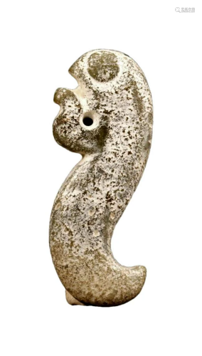 A Hongshan Culture Jade 'Fish' Pendant.