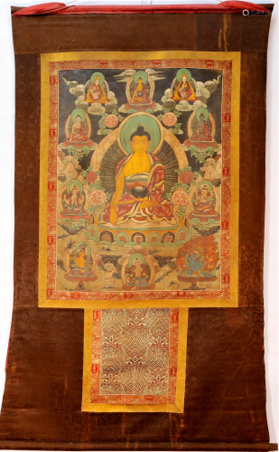 An Amazing Tibetan Maitreya Thangka
