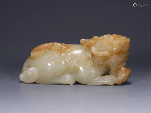 A Hetian Jade Wudu Beast