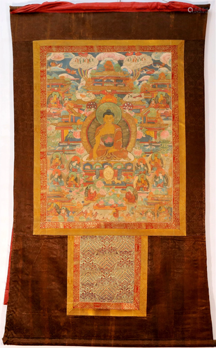 An Amazing Tibetan Guanyin Thangka