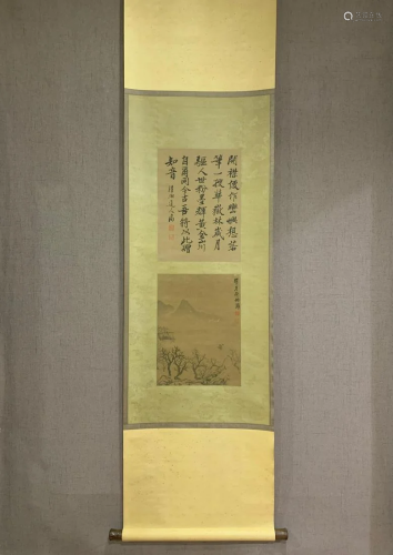 A Chinese Ink Painting Hanging Scroll By Shi Tao